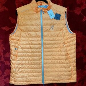 Peter Millar Men's L  Hyperlight Quilted Vest w/ a Logo - New with Tags